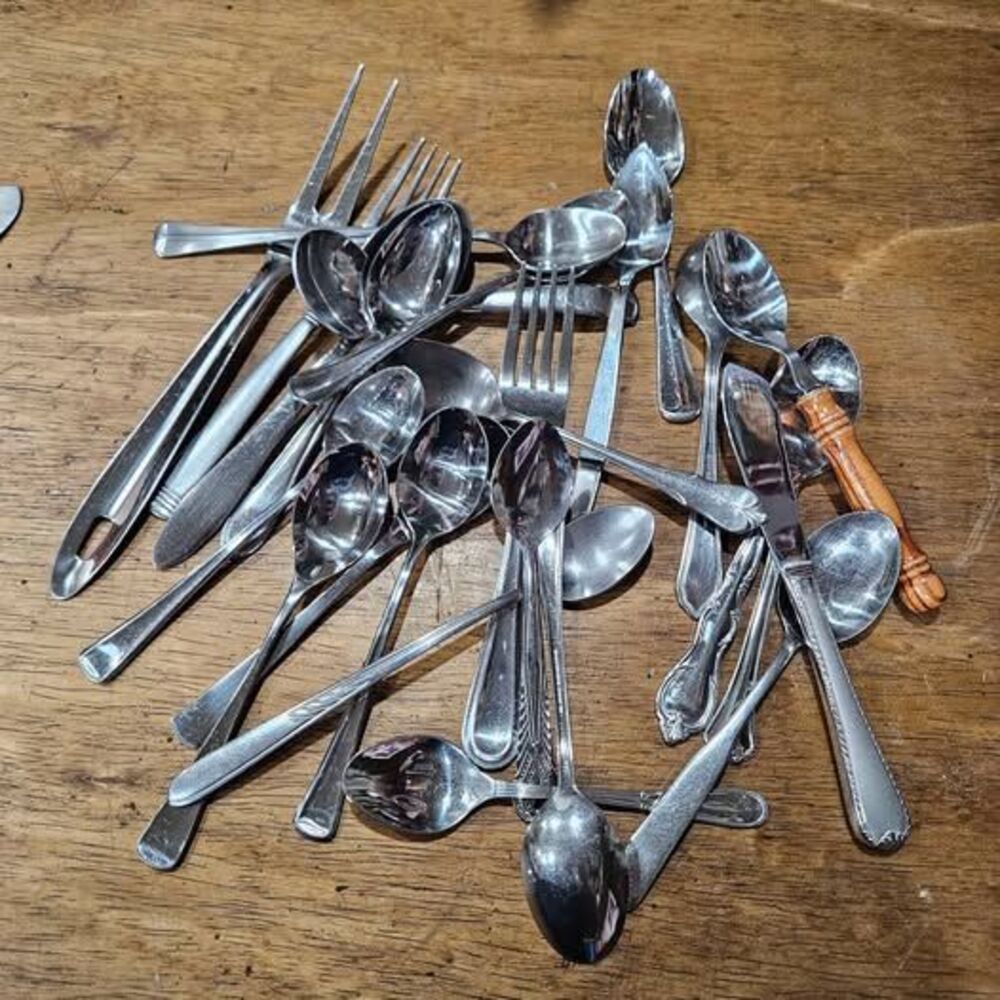 Mixed Stainless Steel Silverware Flatware Lot